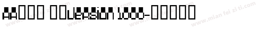 Aa鲸潮体 常规Version 1000字体转换